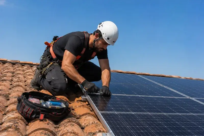 Maintenance et monitoring de panneaux solaires à Puihardy